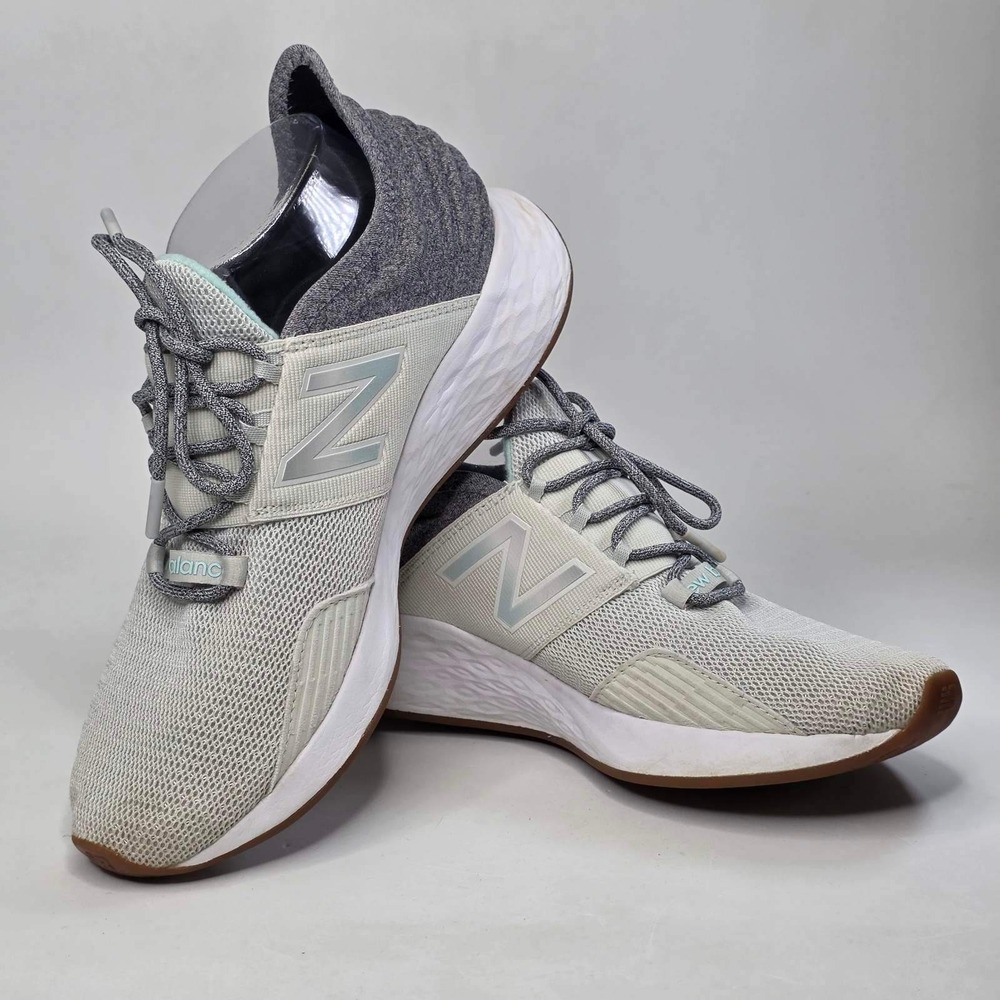 New Balance Fresh Foam Roav Sneakers Men's 8 Women's 9.5 Gray Teal Running Shoes - Picture 8 of 12
